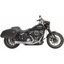 Bassani Road Rage Short Megaphone 2-into-1 Exhaust System for Harley 18-24 Softail Sport Glide / Low Rider ST / Chrome  - Customhoj
