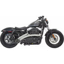 Bassani Sweeper Radial Exhaust System for Harley 14-22 XL Sportster (excl. 1200 C / CX / T) / Chrome with chrome heat shields  - Customhoj