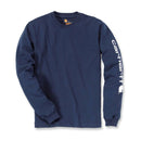 Carhartt Sleeve Logo Longsleeve Navy / S  - Customhoj