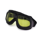 CRG Speed Classic Vintage Motorcycle Goggles Black / Yellow