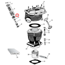 Cylinder Parts Diagram Exploded View for Harley Panhead