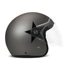 DMD P1 Open Motorcycle Helmet Star Grey / XS (54cm)  - Customhoj