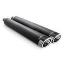 Freedom Performance 4" Slip-On Mufflers for Indian 14-21 Chief / Black / Black Racing End Caps  - Customhoj