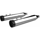 Khrome Werks 4.5" HP-Plus Slip-On Mufflers for Harley 17-25 Touring / Chrome / Black Klassic  - Customhoj