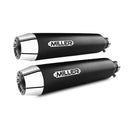 Miller Cruise Euro 2/3 Exhaust System for Suzuki 01-04 LC 800 Volusia / VL 800 Intruder / Matte Black / Tapered Polished  - Customhoj