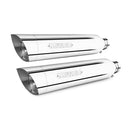 Miller Montana Euro 3/4 Slip-On Mufflers for Harley 2017 Softail Slim (103" engine) / Polished / Slash Cut Polished  - Customhoj