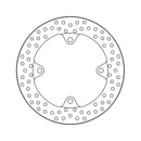 Moto-Master Brake Disc Honda CB 500 X 2022 Moto-Master Halo Rear Brake Disc for Honda Customhoj