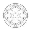 Moto-Master Brake Disc KTM 890 Duke R 20-21 Moto-Master Halo Front Right Brake Disc for KTM Customhoj