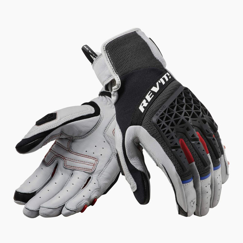 REV'IT! Sand 4 Motorcycle Gloves Light Grey/Black / S