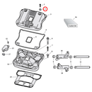 Rocker Box Parts Diagram Exploded View for 04-22 Harley Sportster