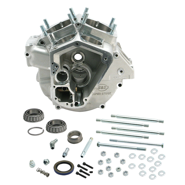 S&S Super Stock Alternator Style Crankcase Assembly 70-84 Shovel (with 3.625” big bore) / Natural