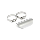 Smooth Universal Motorcycle Exhaust Heat Shield Chrome / 1 3/4" (4.4cm) / 4" (10.2cm)  - Customhoj