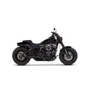 Two Brothers Racing Gen II Megaphone 2-into-1 Exhaust for Harley 18-25 Softail Fat Bob / Deluxe / Slim / Street Bob / Low Rider / Standard (excl. FXLRST) / Black  - Customhoj