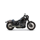 Two Brothers Racing Gen II Megaphone 2-into-1 Exhaust for Harley 18-25 Softail Fat Bob / Deluxe / Slim / Street Bob / Low Rider / Standard (excl. FXLRST) / Polished Stainless steel  - Customhoj