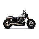 Two Brothers Racing Gen II Megaphone 2-into-1 Exhaust for Harley 18-25 Softail Fat Bob / Deluxe / Slim / Street Bob / Low Rider / Standard (excl. FXLRST) / Stainless steel  - Customhoj