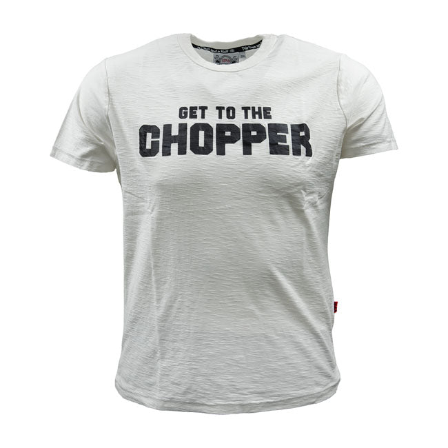 13 and a half magazine T-shirt 13 1/2 Get to the Chopper T-shirt Vit Customhoj