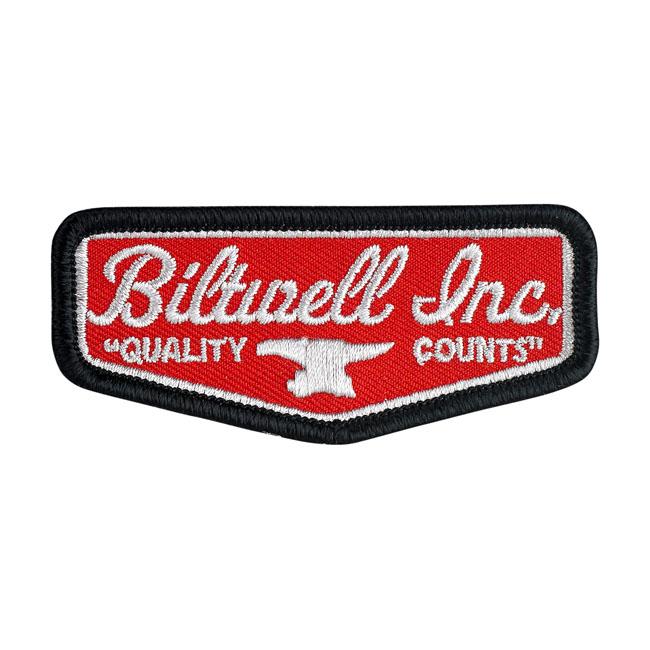 BILTWELL Patch Biltwell Shield Patch Röd/Grå/Svart Customhoj