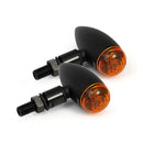 MCS Blinkers Svart Micro Bullet Blinkers Svart / Krom Customhoj