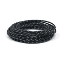 mcs EL-Kabel tyg Svart/Vit El-Kabel Tyg 1.8mm² Flera Färger Metervara Customhoj
