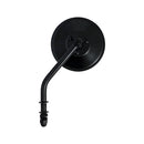 MCS Speglar Steel 4" Rund Spegel HD Kort Svart / Krom Customhoj