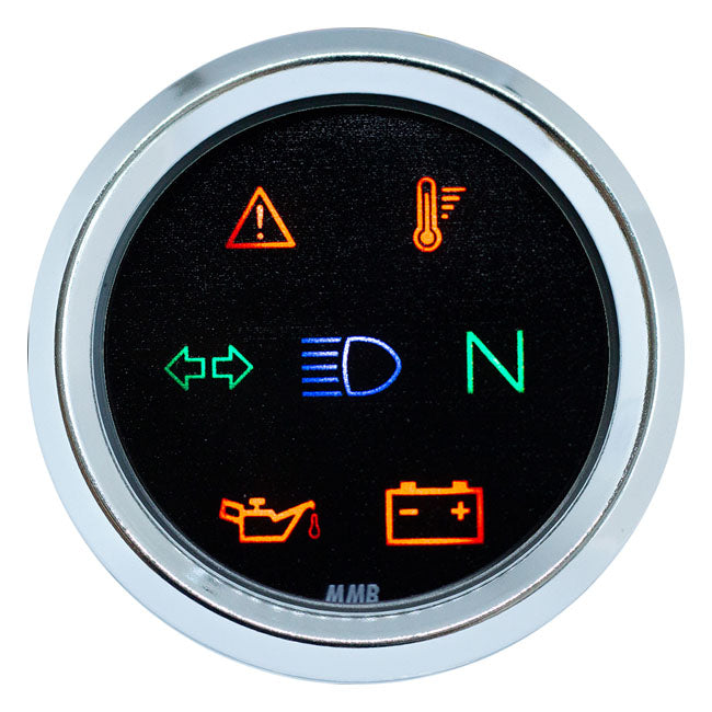 MMB Indikatorlampor Krom / Svart MMB 48mm Ultra Mini Indikatorlampor Flera färger Customhoj