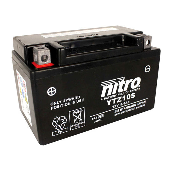 NITRO Batteri AGM/Gel Nitro YTZ10S AGM Batteri Customhoj