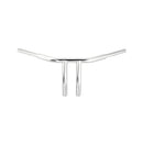 WILD1 T-Bar/Clubstyle Fat Krom Wild1 1.25" Chubby pullback drag Styre. 8" rise Svart/Krom Customhoj