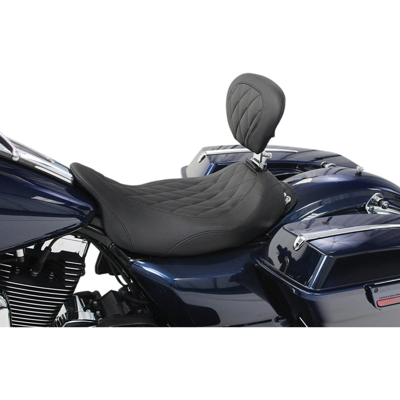 Mustang Wide Tripper Solo Seat for Harley