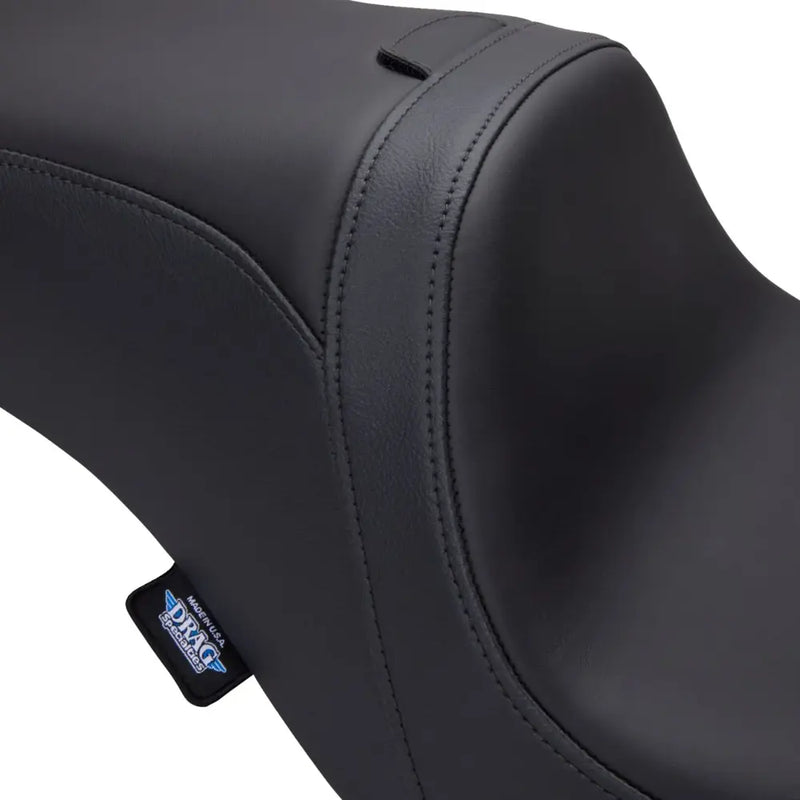 Drag Specialties Performance Predator 2-Up Backrest Receptible Seat for Harley