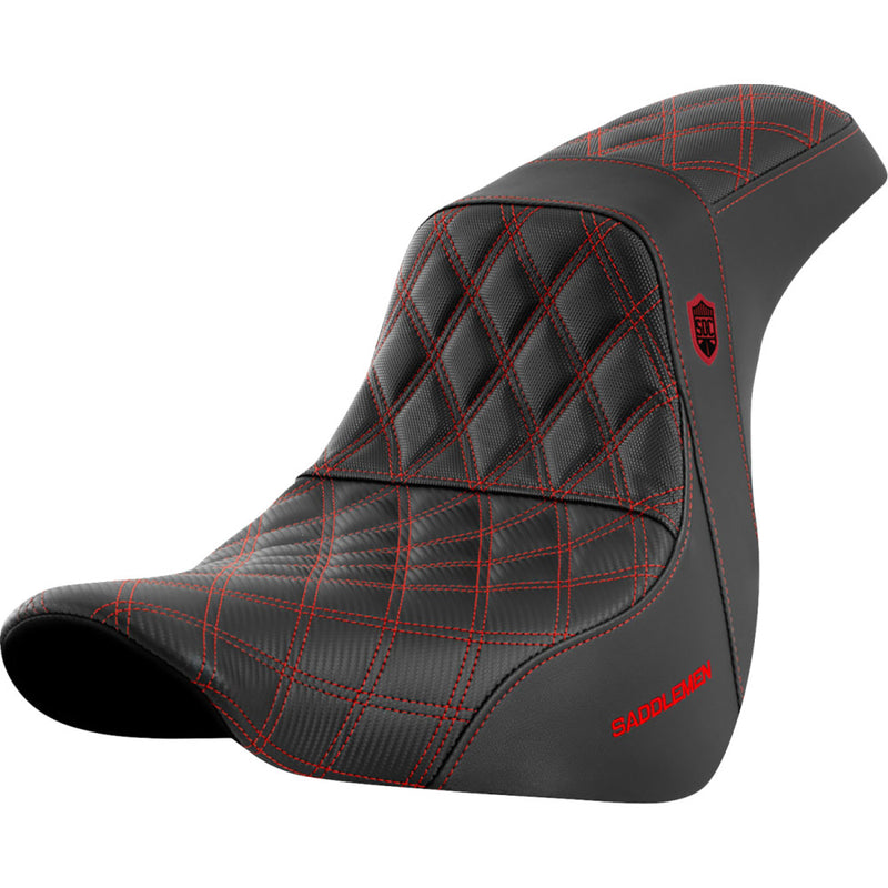 Saddlemen Pro SDC Performance Gripper Lattice Stitch Seat for Harley