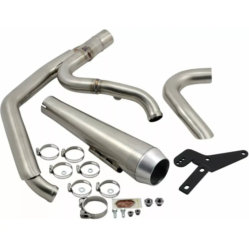 Bassani Road Rage III Stainless 2-into-1 Exhaust System for Harley