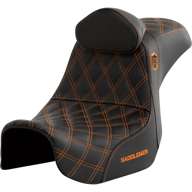 Saddlemen Pro SDC Performance Gripper Lattice Stitch Seat for Harley