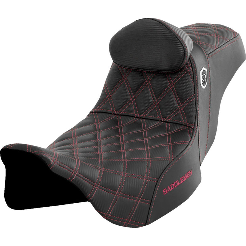 Saddlemen Pro SDC Performance Gripper Lattice Stitch Seat for Harley