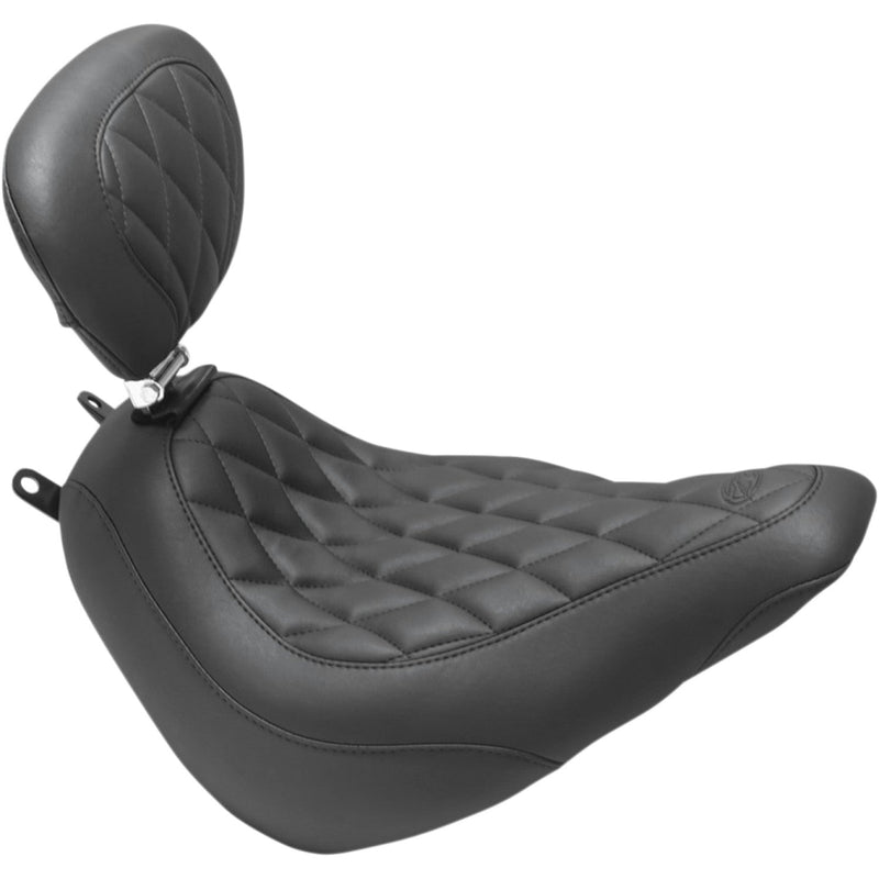 Mustang Wide Tripper Solo Seat for Harley