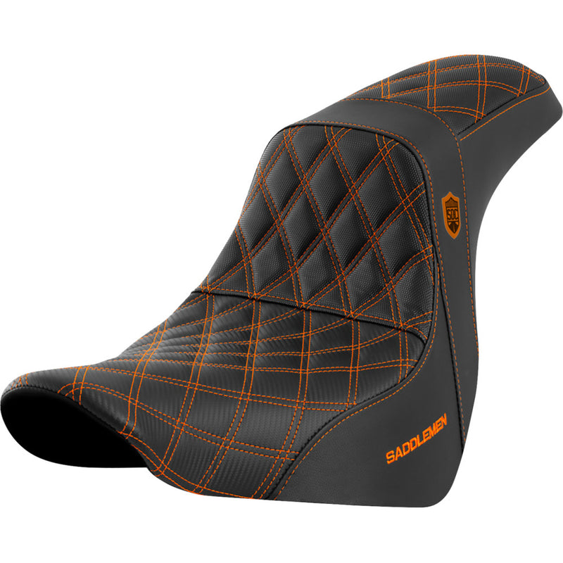 Saddlemen Pro SDC Performance Gripper Lattice Stitch Seat for Harley