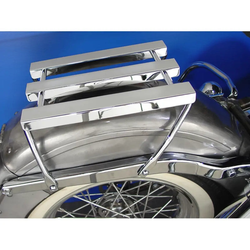 MCS 3-Channel Chrome Luggage Rack for Harley