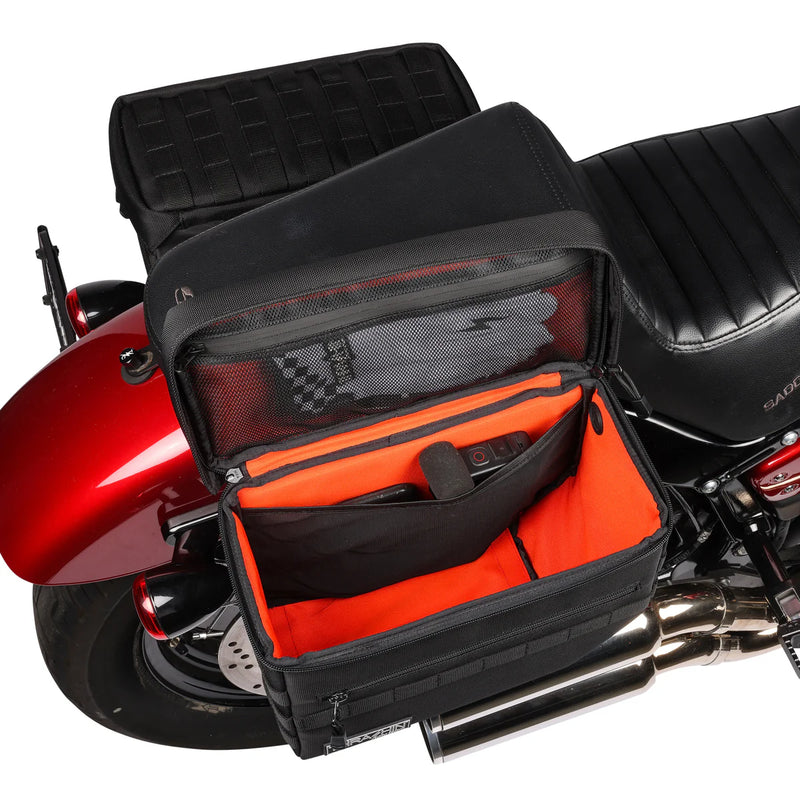 Thrashin Supply Escape 18L Throw-Over Motorcycle Saddlebag Set