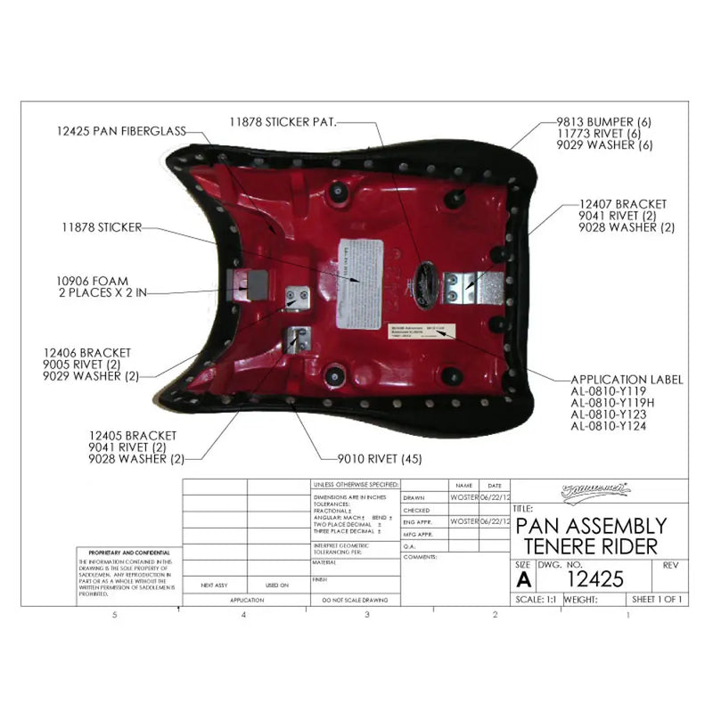 Saddlemen Adventure Solo Seat for Yamaha
