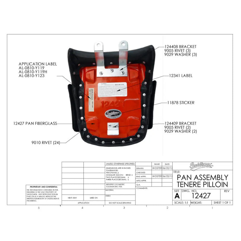 Saddlemen Adventure Solo Seat for Yamaha