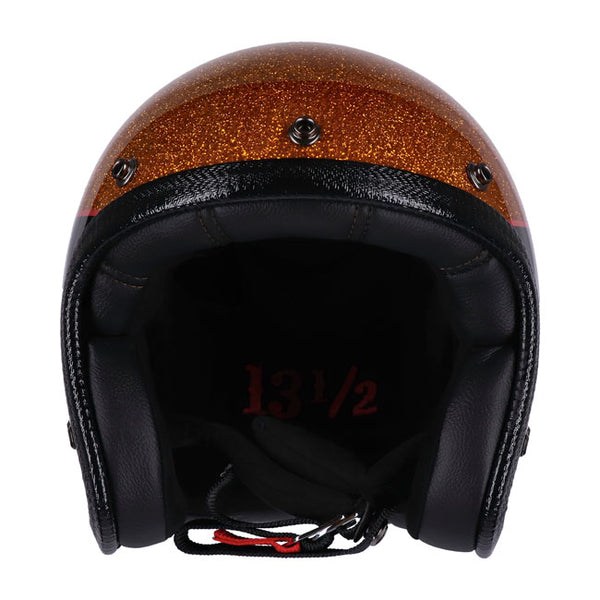 13 1/2 Skull Bucket Open Motorcycle Helmet