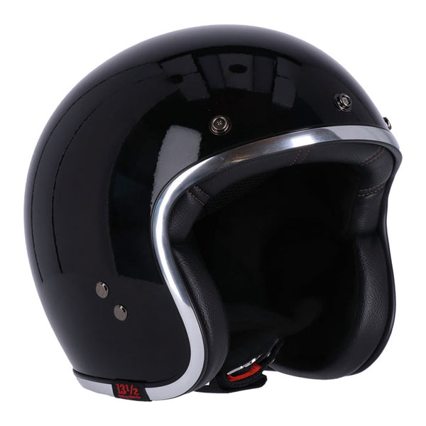 13 1/2 Skull Bucket Open Motorcycle Helmet