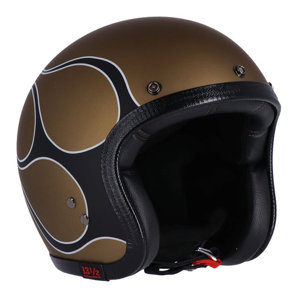 13 1/2 Skull Bucket Open Motorcycle Helmet