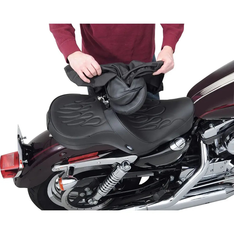 Drag Specialties EZ Glide II Convertible Rain Cover Motorcycle Backrest