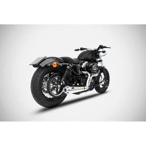 Zard 2-into-1 Conical Euro 3 E3 Exhaust System for Harley