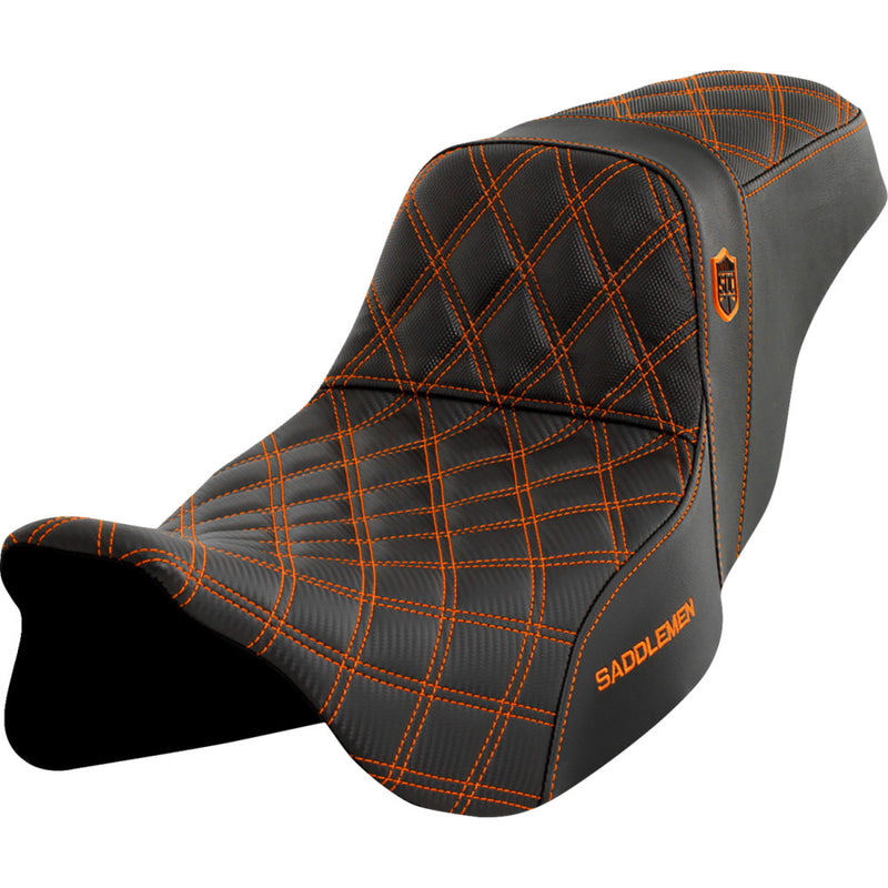 Saddlemen Pro SDC Performance Gripper Lattice Stitch Seat for Harley