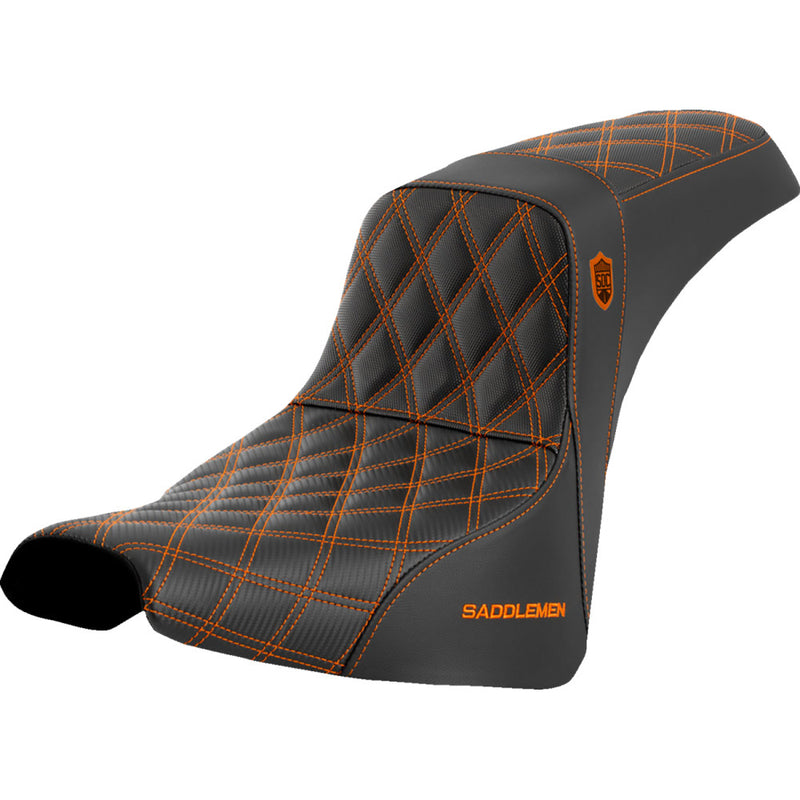 Saddlemen Pro SDC Performance Gripper Lattice Stitch Seat for Harley