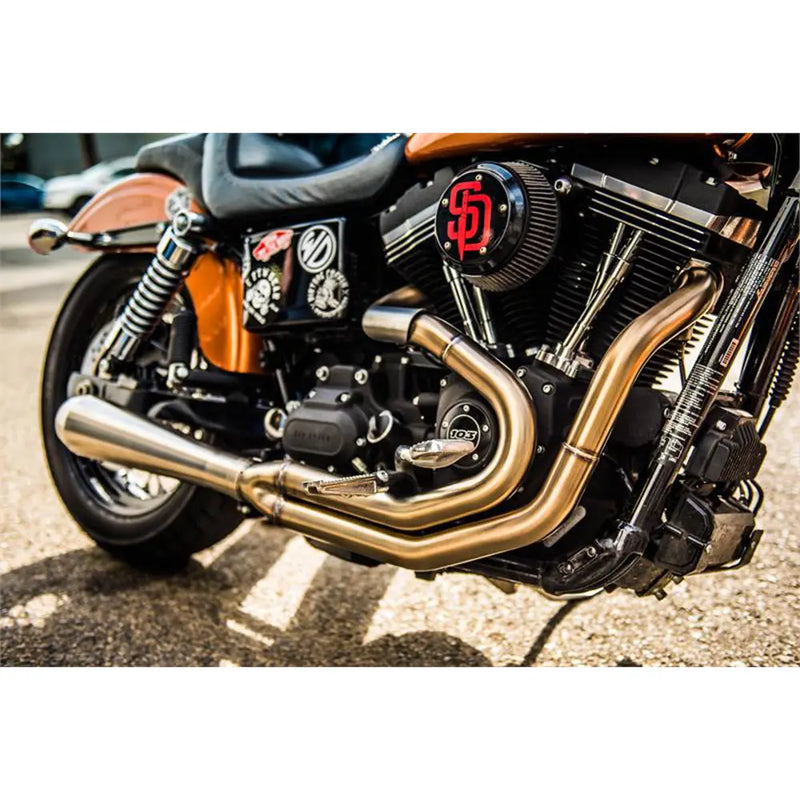 Bassani Road Rage III Stainless 2-into-1 Exhaust System for Harley