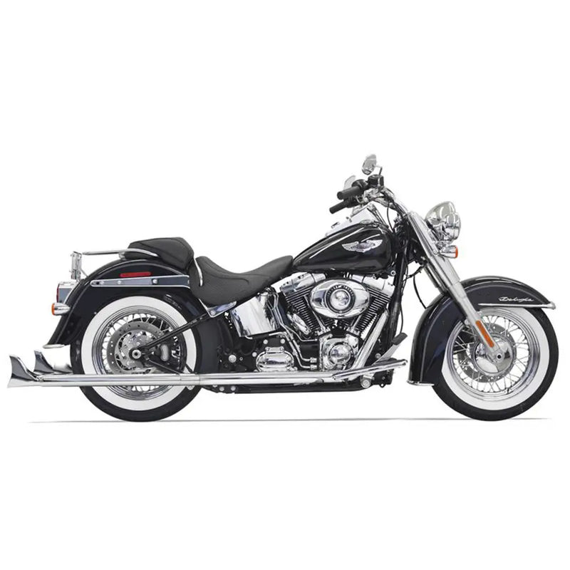 Bassani Fishtail True Dual Exhaust System for Harley