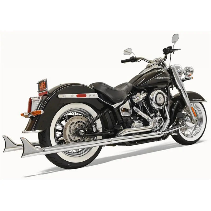 Bassani Fishtail True Dual Exhaust System for Harley