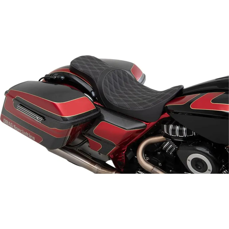 Drag Specialties Predator 2-Up Seat for Harley